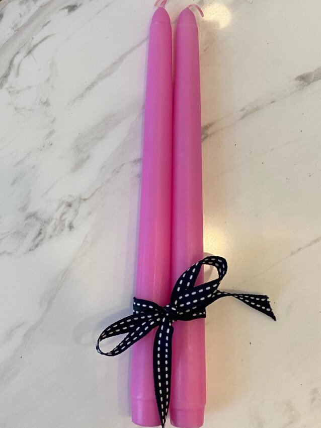 2'li Şamdan Mumu (Konik) 25cm - 2