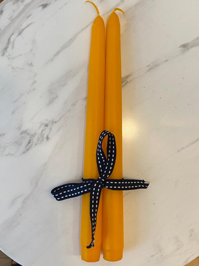 2'li Şamdan Mumu (Konik) 25cm - 3
