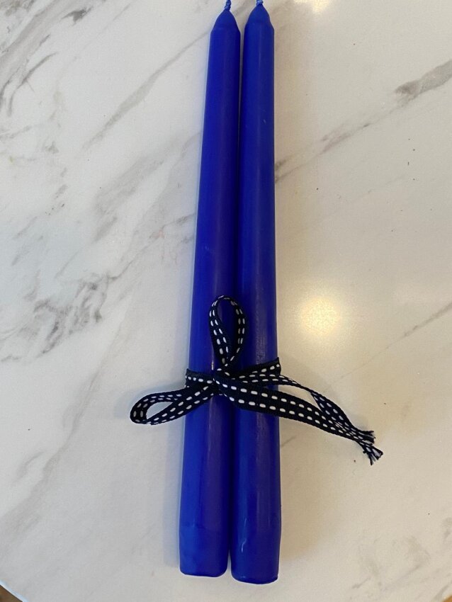 2'li Şamdan Mumu (Konik) 25cm - 4