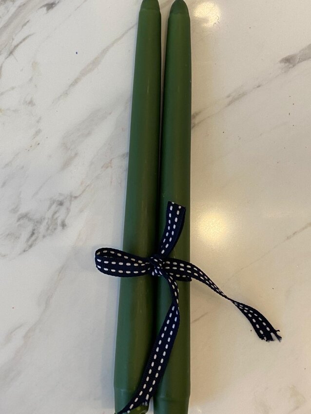 2'li Şamdan Mumu (Konik) 25cm - 6