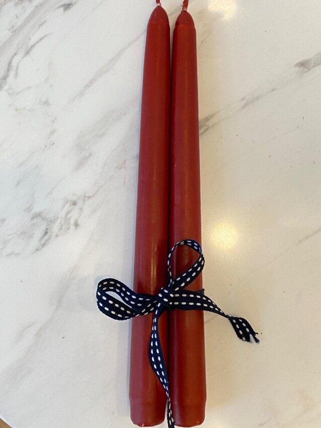 2'li Şamdan Mumu (Konik) 25cm - 8