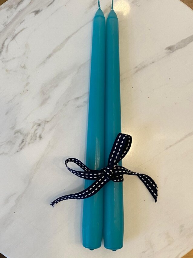 2'li Şamdan Mumu (Konik) 25cm - 9