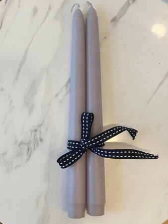 2'li Şamdan Mumu (Konik) 25cm - 10