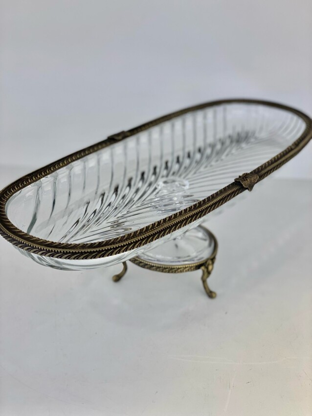Antik Pirinç Sunum Stantı (33cm) - 1