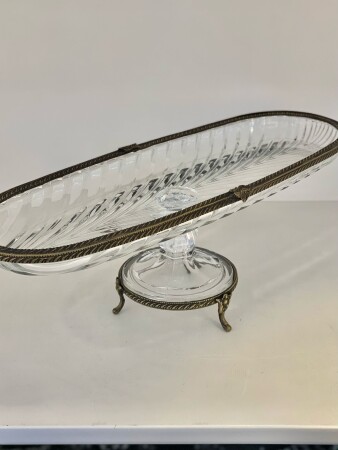 Antik Pirinç Sunum Stantı (40cm) - 1
