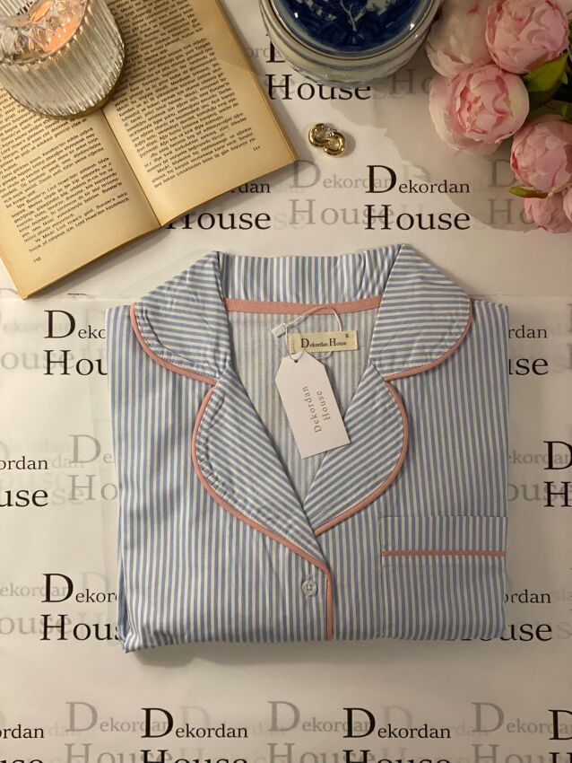 Blue Dream Kısa Kollu Pijama Takımı - 2