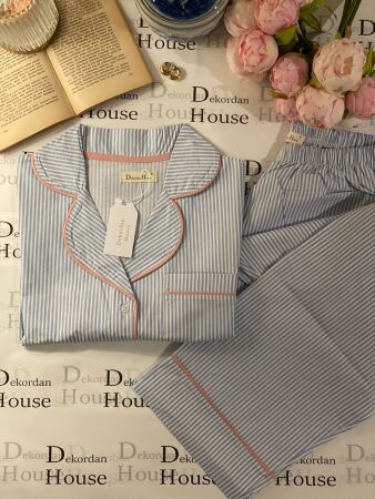 Blue Dream Kısa Kollu Pijama Takımı - 1