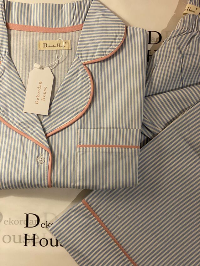 Blue Dream Kısa Kollu Pijama Takımı - 3