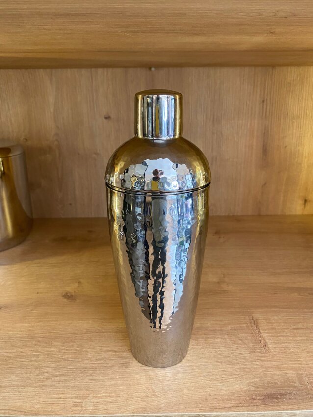Gümüş Metal Kokteyl Çalkalayıcı 9x26cm  - 1