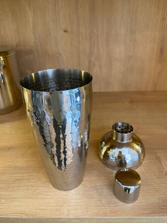 Gümüş Metal Kokteyl Çalkalayıcı 9x26cm  - 2