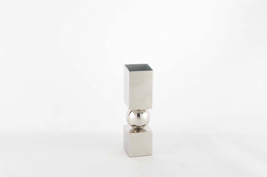 Metal Gövdeli Kübik Tabanlı Vazo 5x19cm - 2