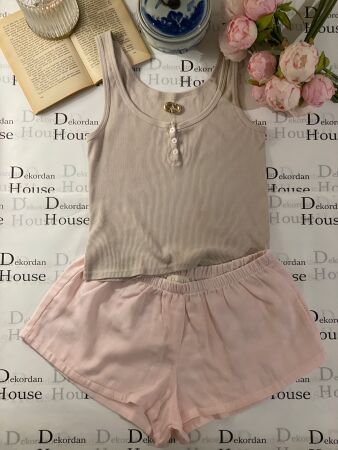 Pembe Mini Organik Müslin Şort (S-M Beden) - 2