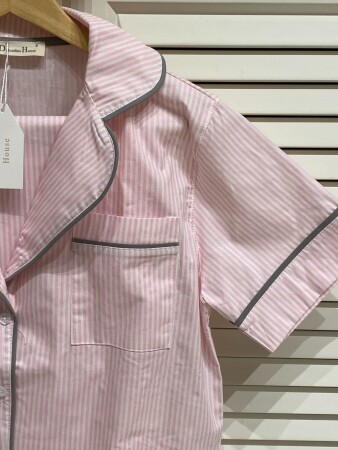 Soft Pink Kısa Kollu Pijama Takımı - 2