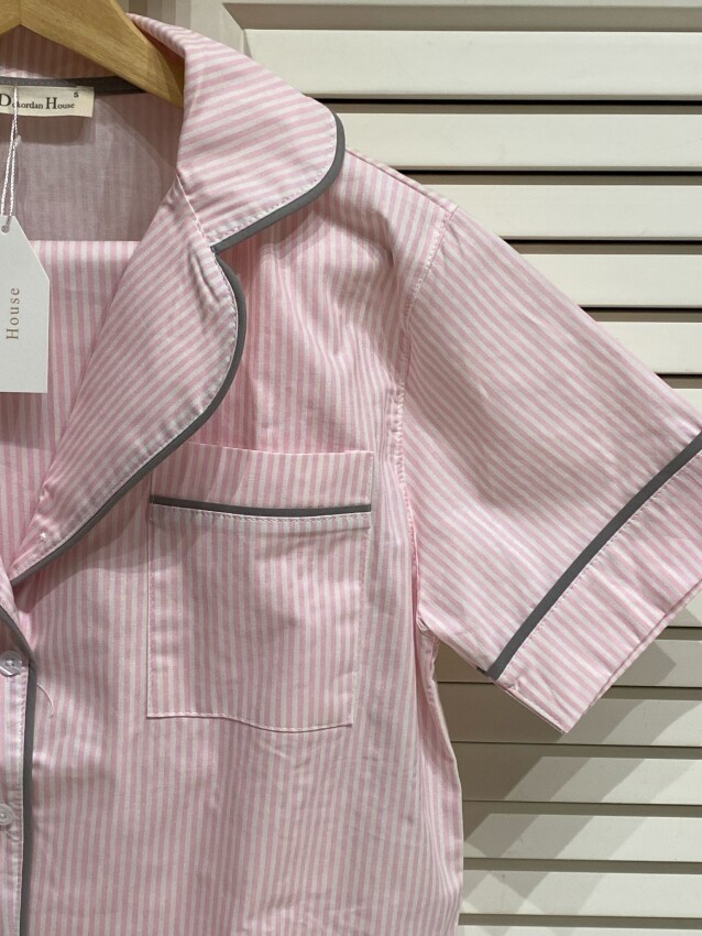 Soft Pink Kısa Kollu Pijama Takımı - 2