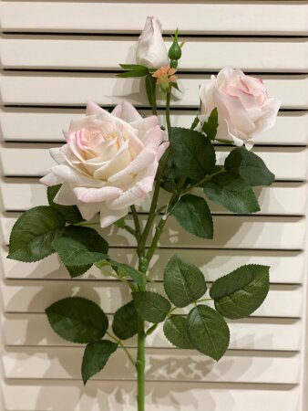 Yapay 1. Kalite 3 Dal Islak Gül Demeti (75cm) - 7