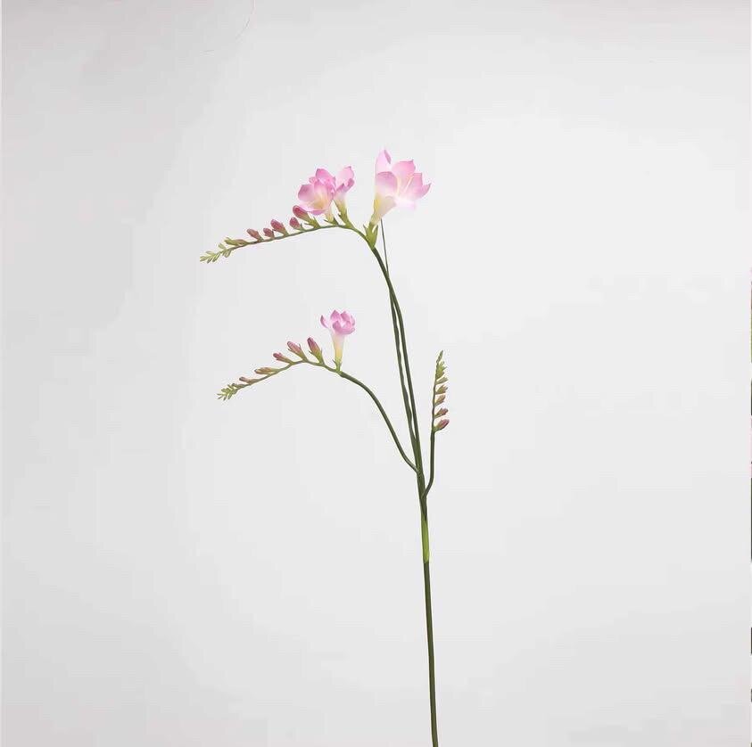  Yapay 1. Kalite İpek İris Orkidesi (Pembe) - 1