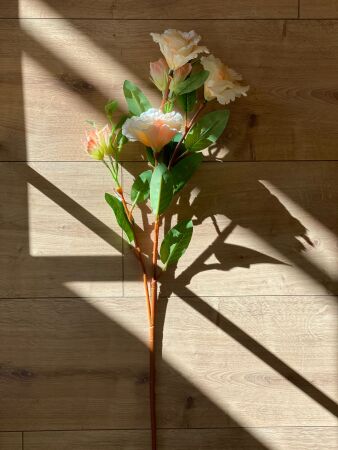 Yapay 1. Kalite Tomurcuklu Lisyantus Dalı 70cm - 1