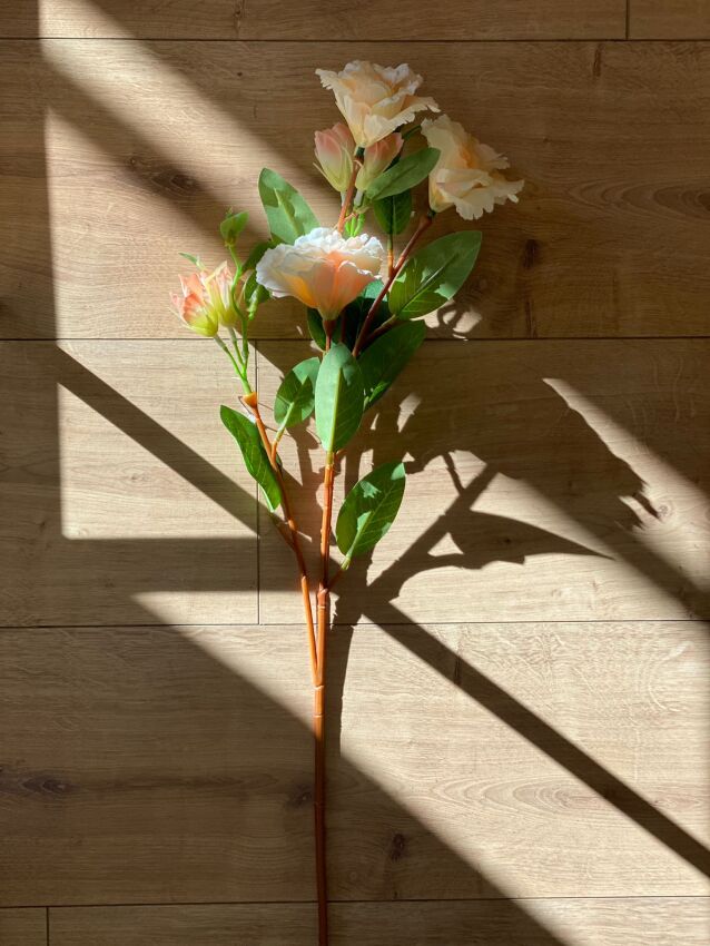 Yapay 1. Kalite Tomurcuklu Lisyantus Dalı 70cm - 1