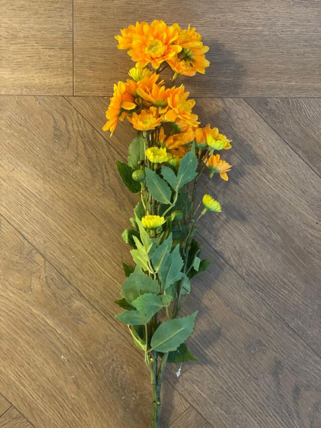 Yapay 1. Kalite Turuncu Kır Papatyası (75cm) - 2