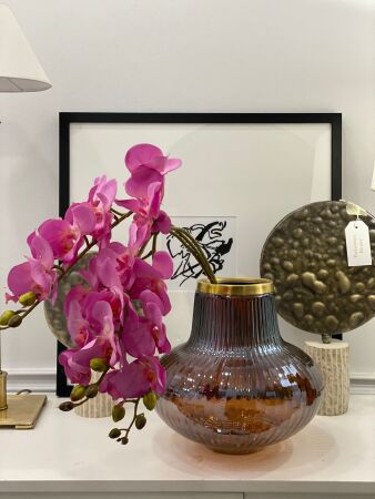Yapay 1.Kalite Orkide Pembe Dalı (75cm) - 2